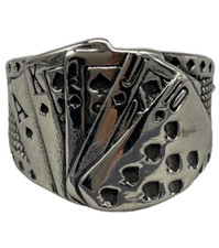 Anello uomo carte da gioco