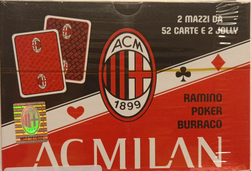 Carte gioco ufficiali - da, milan